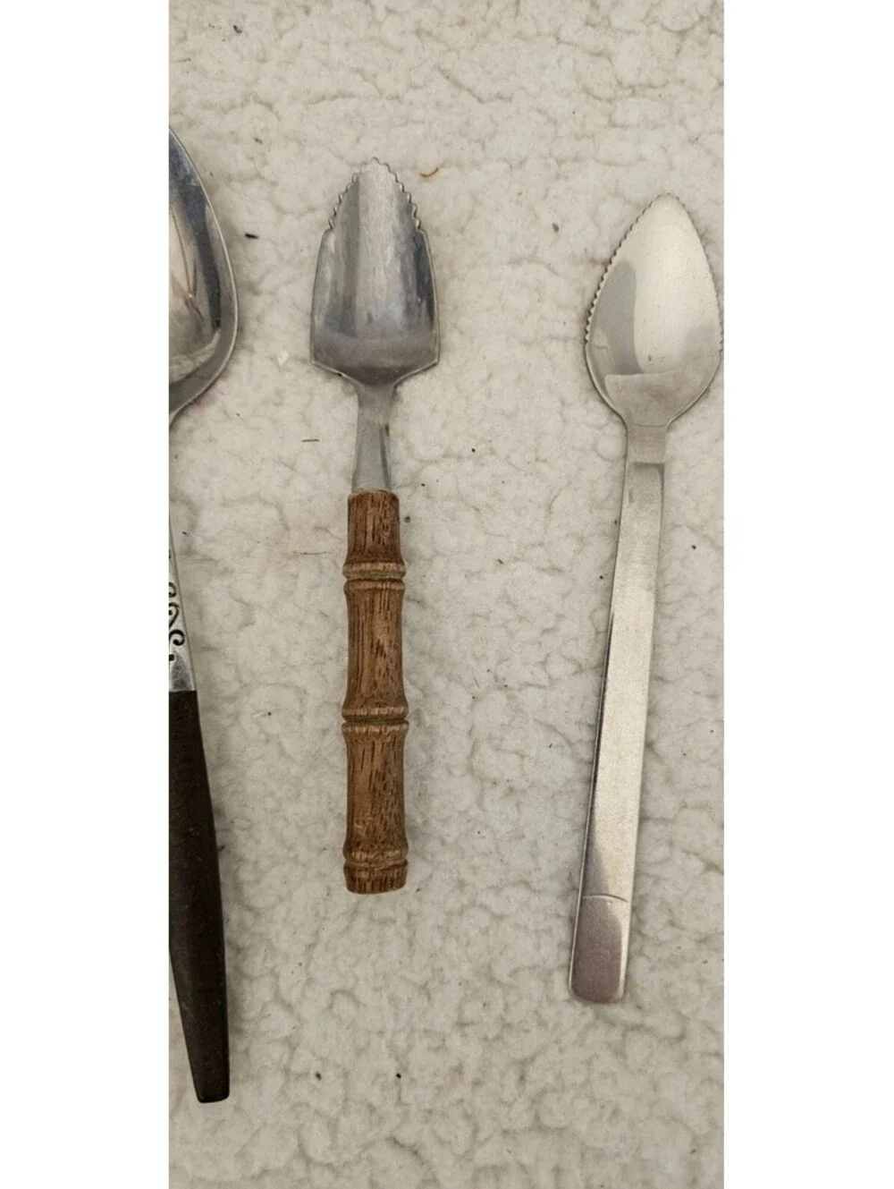 (Lot of 3) Grapefruit & Regular Spoons Stainless Steel Interpur Trudeau Japan